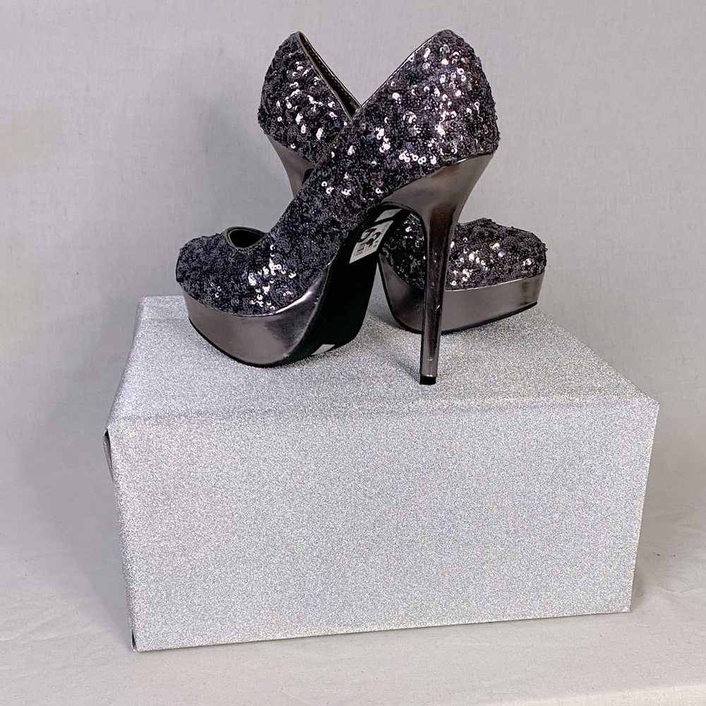 Charlotte Russe Sequin Sparkle Heels